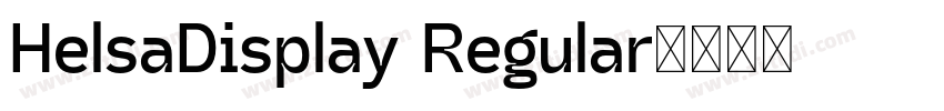 HelsaDisplay Regular字体转换